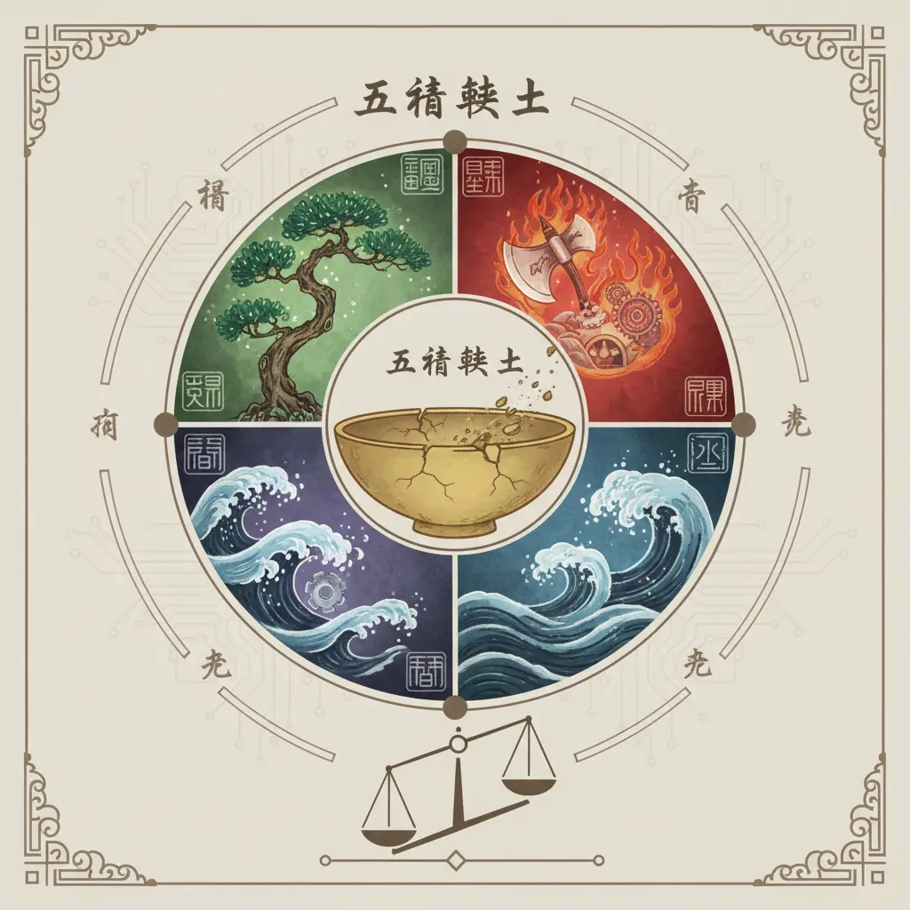 五行平衡 - 五行缺土