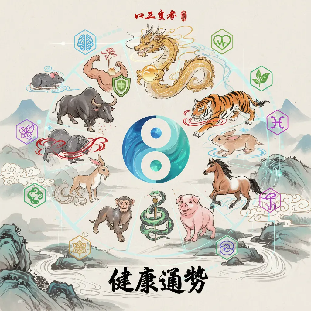 健康運勢 - 十二生肖